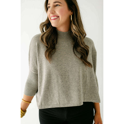 Kerisma Knits Aja Ortho Solid Sweater in White