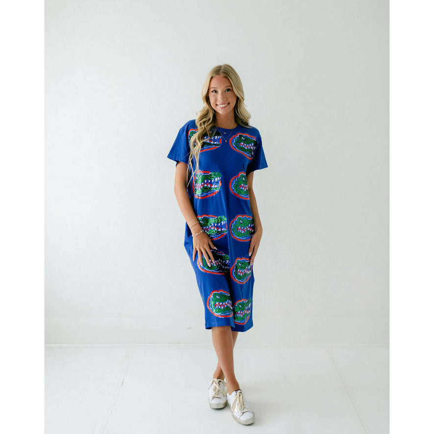Queen of Sparkles Florida Mascot Midi Tee Dress
