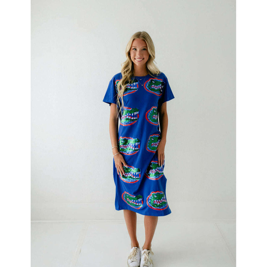 Queen of Sparkles Florida Mascot Midi Tee Dress