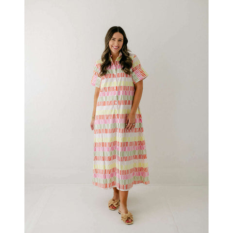 Double A Gia Dress in Grass Botanical