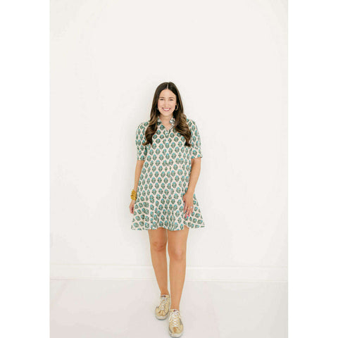 Cleobella Starling Mini Dress in Verdant Flight