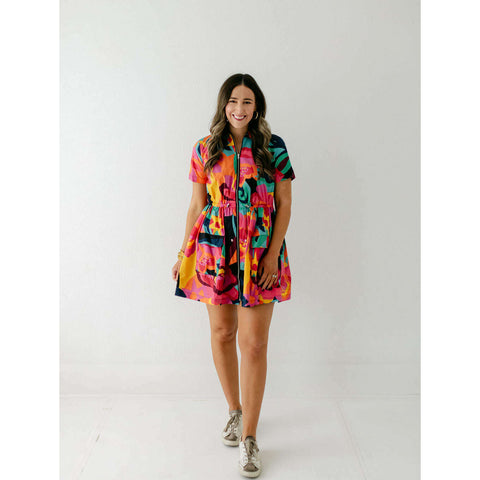 Karlie Colorblock Linen Strapless Maxi Dress