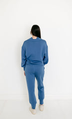 Varley Slim Cuff Pant 27.5 in Bijou Blue