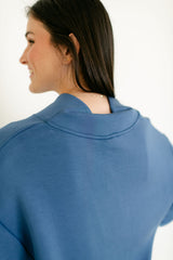 Varley Davidson Sweat in Bijou Blue