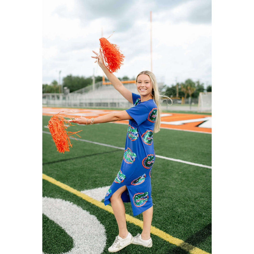 Queen of Sparkles Florida Mascot Midi Tee Dress
