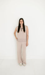 Varley Wide Leg Pant 30" in Mushroom