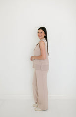 Varley Wide Leg Pant 30" in Mushroom