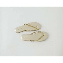 8.28 Boutique:Yosi Samra,Yosi Samara Rivington Stud Flip Flop in Gold,Shoes