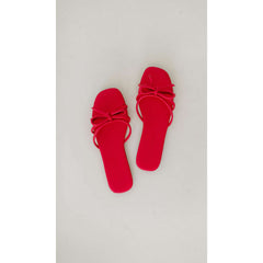 8.28 Boutique:Yosi Samra,Yosi Samra Nicole Bow Slide Sandal in Raspberry,Shoes