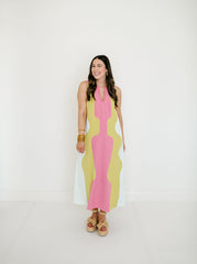 Crosby by Mollie Burch Schaeffer Dress in Garden Colorblock