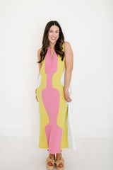 Crosby by Mollie Burch Schaeffer Dress in Garden Colorblock