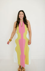 Crosby by Mollie Burch Schaeffer Dress in Garden Colorblock