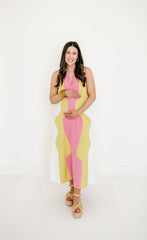 Crosby by Mollie Burch Schaeffer Dress in Garden Colorblock