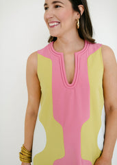 Crosby by Mollie Burch Schaeffer Dress in Garden Colorblock