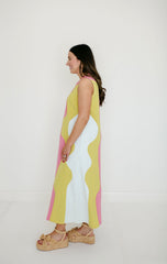 Crosby by Mollie Burch Schaeffer Dress in Garden Colorblock