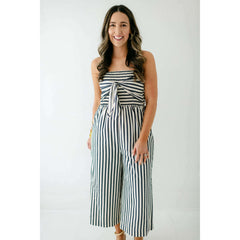 8.28 Boutique:Bishop + Young,Bishop + Young Elva Tie Front Jumpsuit,Jumpsuit