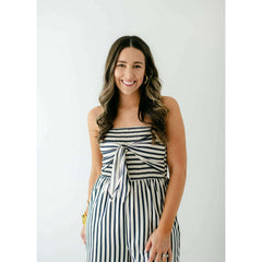 8.28 Boutique:Bishop + Young,Bishop + Young Elva Tie Front Jumpsuit,Jumpsuit