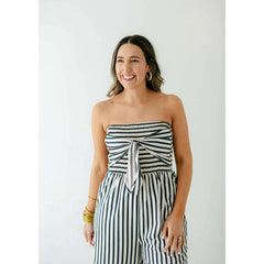 8.28 Boutique:Bishop + Young,Bishop + Young Elva Tie Front Jumpsuit,Jumpsuit