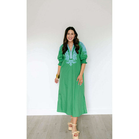 Entro Blue and White Stripe Midi Dress 8.28 Boutique Entro Blue and White Stripe Midi Dress 8.28 Boutique