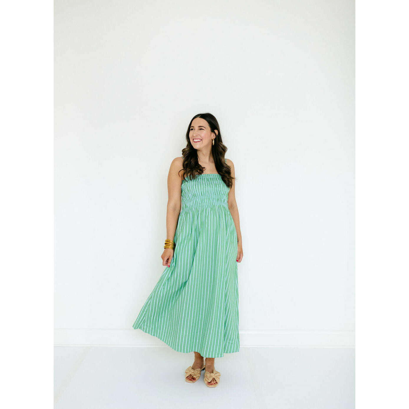 pistola green dress PISTOLA Bianca Dress in Emerald