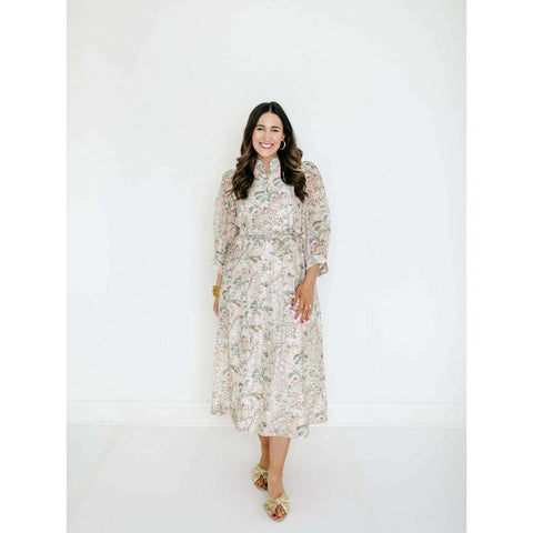 Entro Pink Stripe Cherry Mini Dress