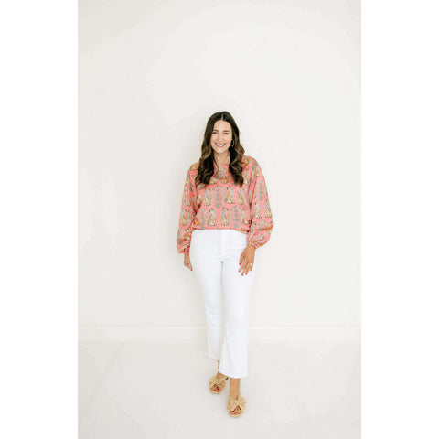 Entro Pink Stripe Cherry Mini Dress