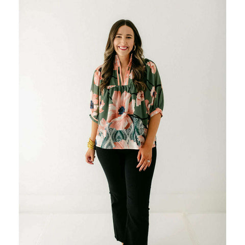 Jade Melody Tam Watermelon Floral Dress