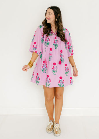 Garland Lyla Dress in Pink Henrietta 8.28 Boutique Garland Lyla Dress in Pink Henrietta 8.28 Boutique