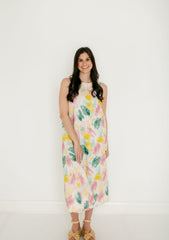 Aureum Watercolor Midi Dress