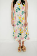 Aureum Watercolor Midi Dress