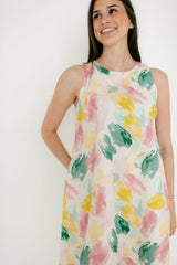 Aureum Watercolor Midi Dress