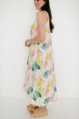 Aureum Watercolor Midi Dress