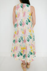 Aureum Watercolor Midi Dress