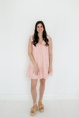 Aureum Pink Gingham Collar Dress