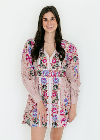 Crosby by Mollie Burch Schaeffer Dress in Garden Colorblock