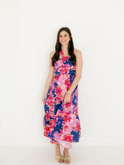Lucy Paris Haven One Shoulder Dress in Pink