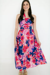Lucy Paris Haven One Shoulder Dress in Pink