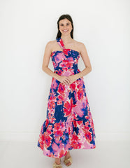 Lucy Paris Haven One Shoulder Dress in Pink