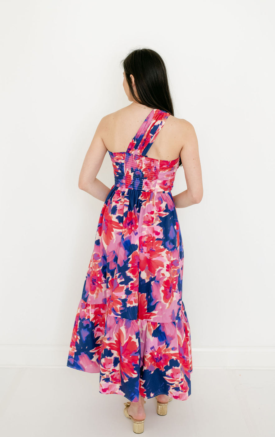 lucy paris off the shoulder dress Lucy Paris Haven One Shoulder Dress in Pink – 8.28 Boutique