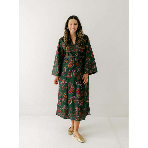 House of MBR Red Tartan Bouvier Long Dress