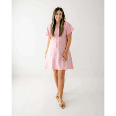 8.28 Boutique:Clara the Label,Clara the Label Blair Mini Dress in Blooming Dahlia,Dress