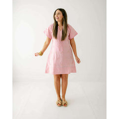 8.28 Boutique:Clara the Label,Clara the Label Blair Mini Dress in Blooming Dahlia,Dress