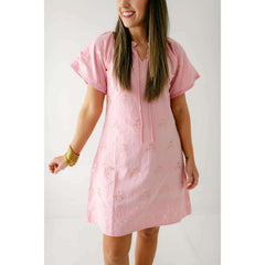 8.28 Boutique:Clara the Label,Clara the Label Blair Mini Dress in Blooming Dahlia,Dress