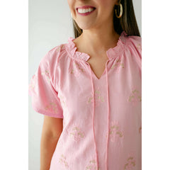 8.28 Boutique:Clara the Label,Clara the Label Blair Mini Dress in Blooming Dahlia,Dress