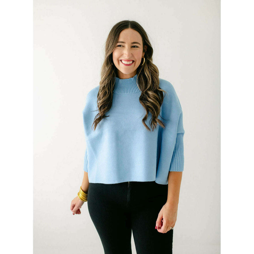 Kerisma Knits Aja Sweater in Light Blue – 8.28 Boutique