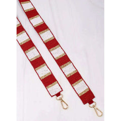 8.28 Boutique:Caroline Hill,Garnet and Gold Game Day Beaded Purse Strap,purse strap