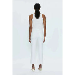 8.28 Boutique:PISTOLA DENIM,Lennon High Rise Crop Boot in Vivid White,Jeans