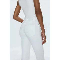 8.28 Boutique:PISTOLA DENIM,Lennon High Rise Crop Boot in Vivid White,Jeans