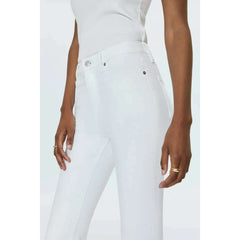 8.28 Boutique:PISTOLA DENIM,Lennon High Rise Crop Boot in Vivid White,Jeans
