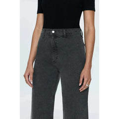 8.28 Boutique:PISTOLA DENIM,Pistola Penny Crop High Rise Wide Leg in Antique Graphite,Jeans